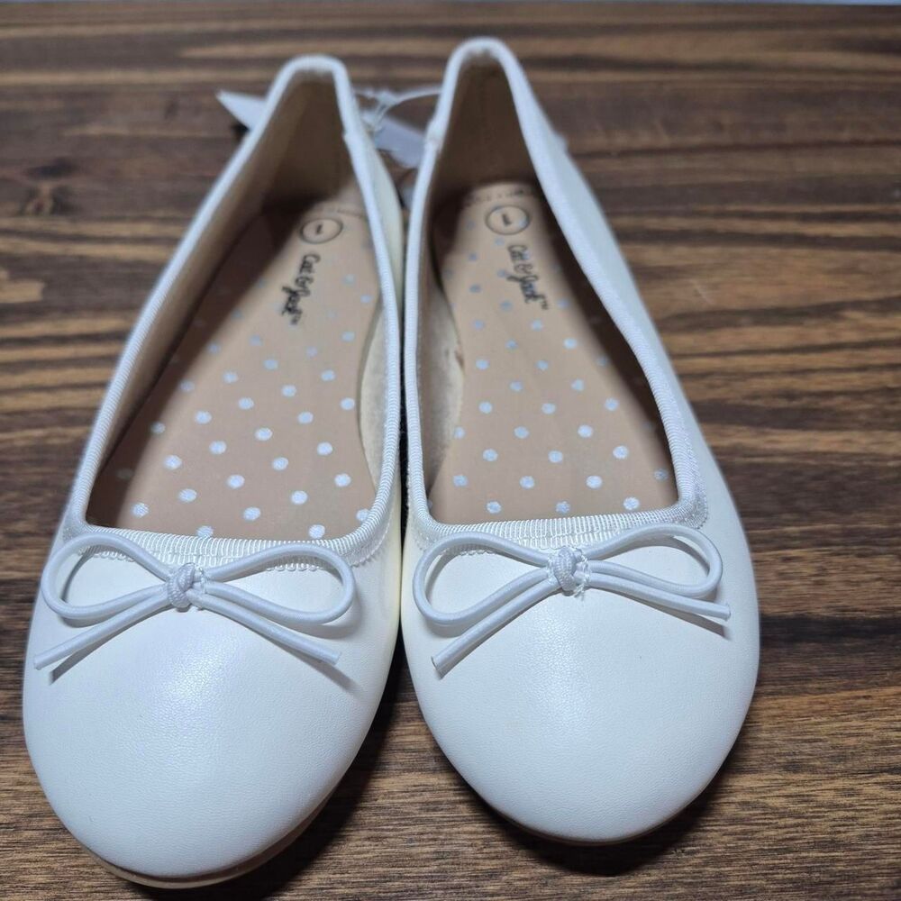 Cat-jack White Ballet-shoes